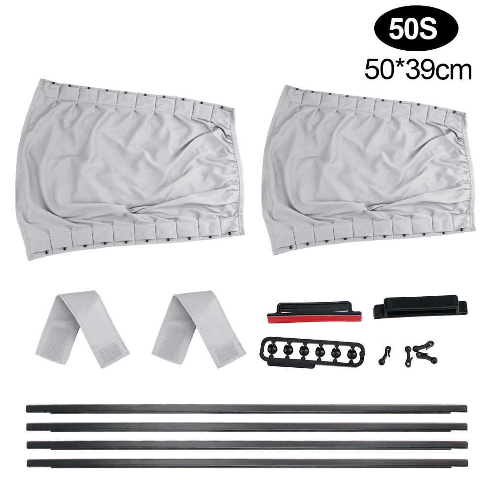 

Sun Visor Blinds Cover Auto Windows Curtain Car Curtain 2pcs/Set Car Side Window Sunshade Curtains Car-styling Aluminum Alloy