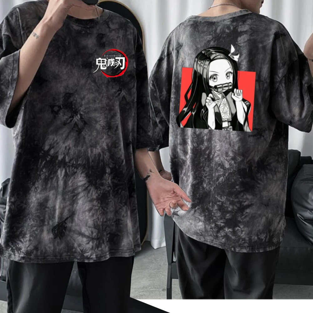 

Футболка аниме с коротким рукавом, рассекающий демонов, незуко, Харадзюку