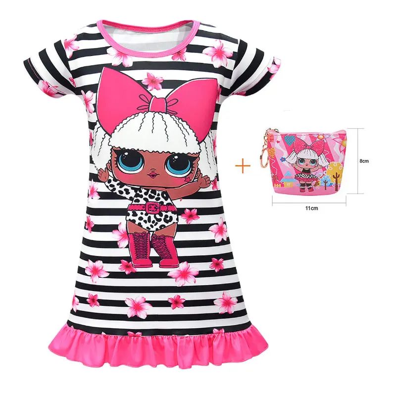 Новинка 2019 года платье принцессы для девочек с героями мультфильмов LOl океанская