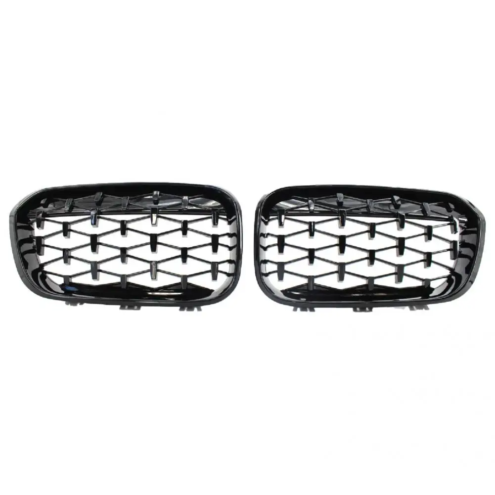 

Bright Black 1 Pair High-quality Auto Left Right Kidney Grille 51137371685 51137371686 ABS Grille Cover Replaceable