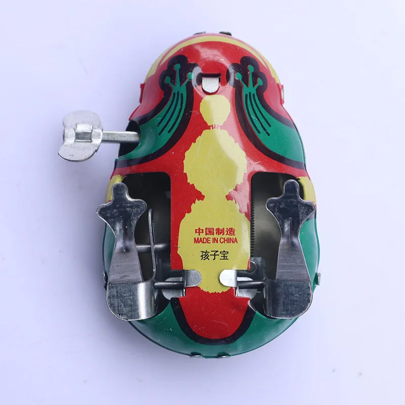 

Classic Tin Clockwork Clockwork Toy Jumping Frog Children's Vintage Toy Boy Boy Education Baby Baby Classic Toy Wind Up Toys