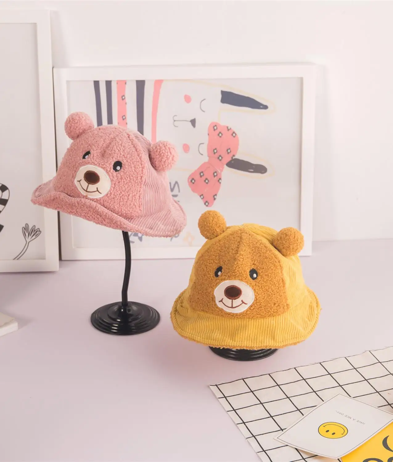 От 2 до 5 лет Детская мультяшная ведро шляпа бейсболка шапка сезон осень зима с