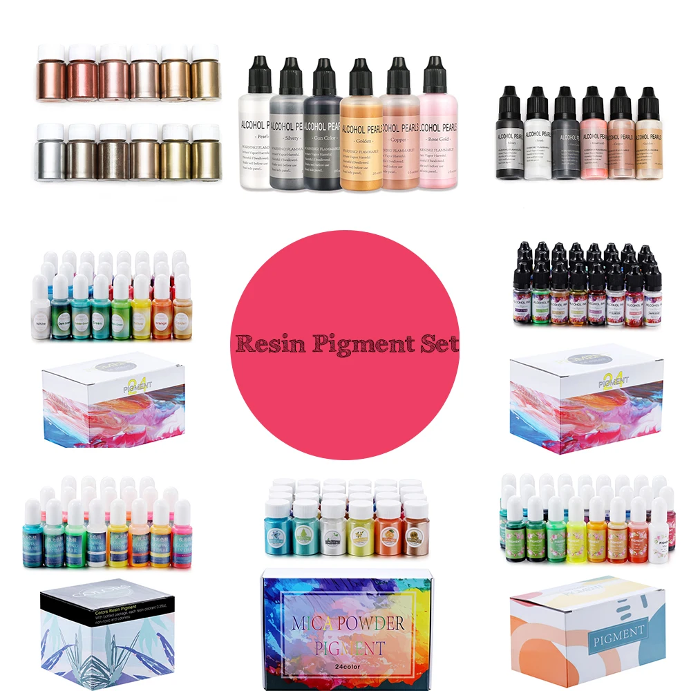 

6-26Pcs Epoxy Resin Diffusion Pigment Epoxy Resin Pigment UV Resin Glitter Colorant Pigment For Dye Resin Pigment DIY Art Set