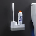 Набор щёток для унитаза с держателем, настенная, мягкая, длинная ручка, для мытья туалета