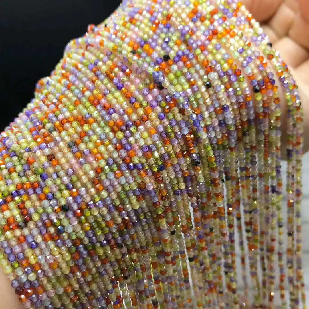 Натуральный кристалл красочные Дуо Циркон футбольное лицо свободный жемчуг DIY