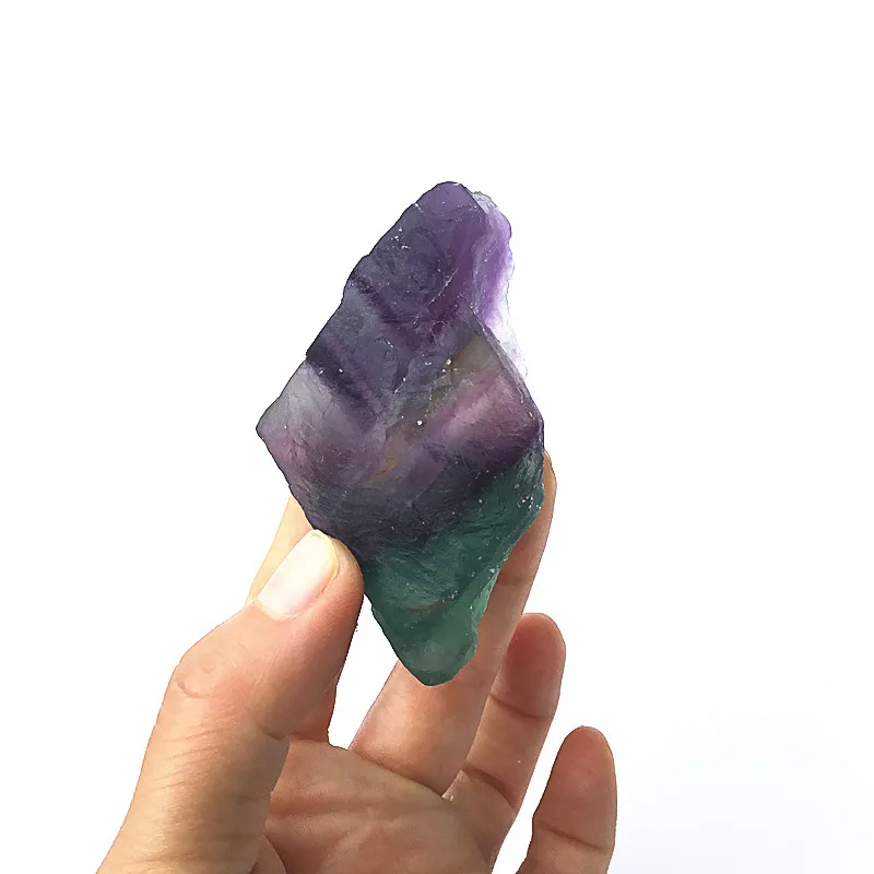 Натуральный Необработанный Радужный флюорит необработанный камень натуральные