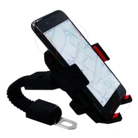 80 hot sales motorcycle scooter universal 360 degree rotation rear mirror phone holder mount