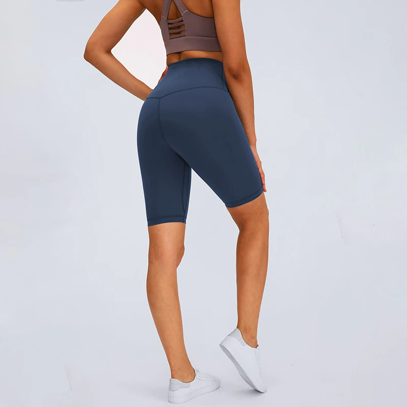 Шорты женские велосипедные высокие эластичные со скрытым животом и высокой