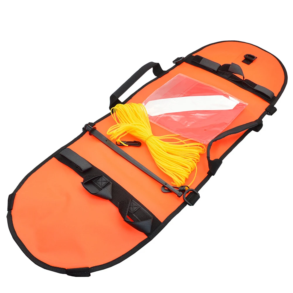 

Spearfishing Dive Buoy Inflatable Signal Flag High Visibility for Diving Spear Fishing Diving Snorkeling Swimming Orange