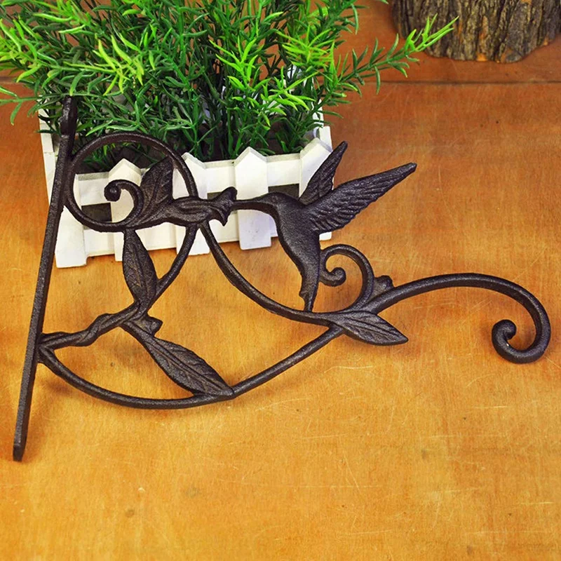 

Cast Iron Plant Hooks Vintage Wall Hanging Brackets for Lanterns,Planters,Flower Pot Baskets,Wind Chimes,Wind Spinners,Bird Feed