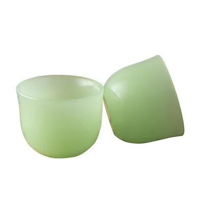 

Exquisite glazed jade tea cup for household use small wine glass classical antique wine glass imitation jade wine glass jade tea