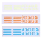 ALLOYSEED новая наклейка для машины, светящиеся наклейки для кнопки подъема дверей и окон автомобиля, универсальные наклейки для стайлинга автомобиля, зеленый, оранжевый, синий