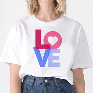 Women summer clothing LOVE the letter Women t-shirt casual t-shirt Girl top female t-shirt fashionable Harajuku graphic t-shirt