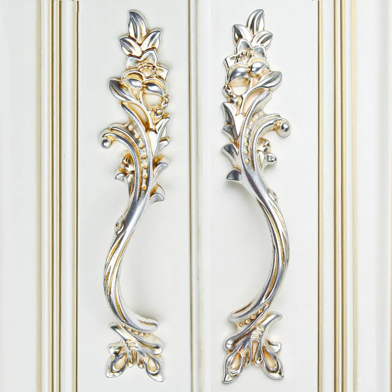Дверные ручки в американском стиле копия классического серебряного цвета