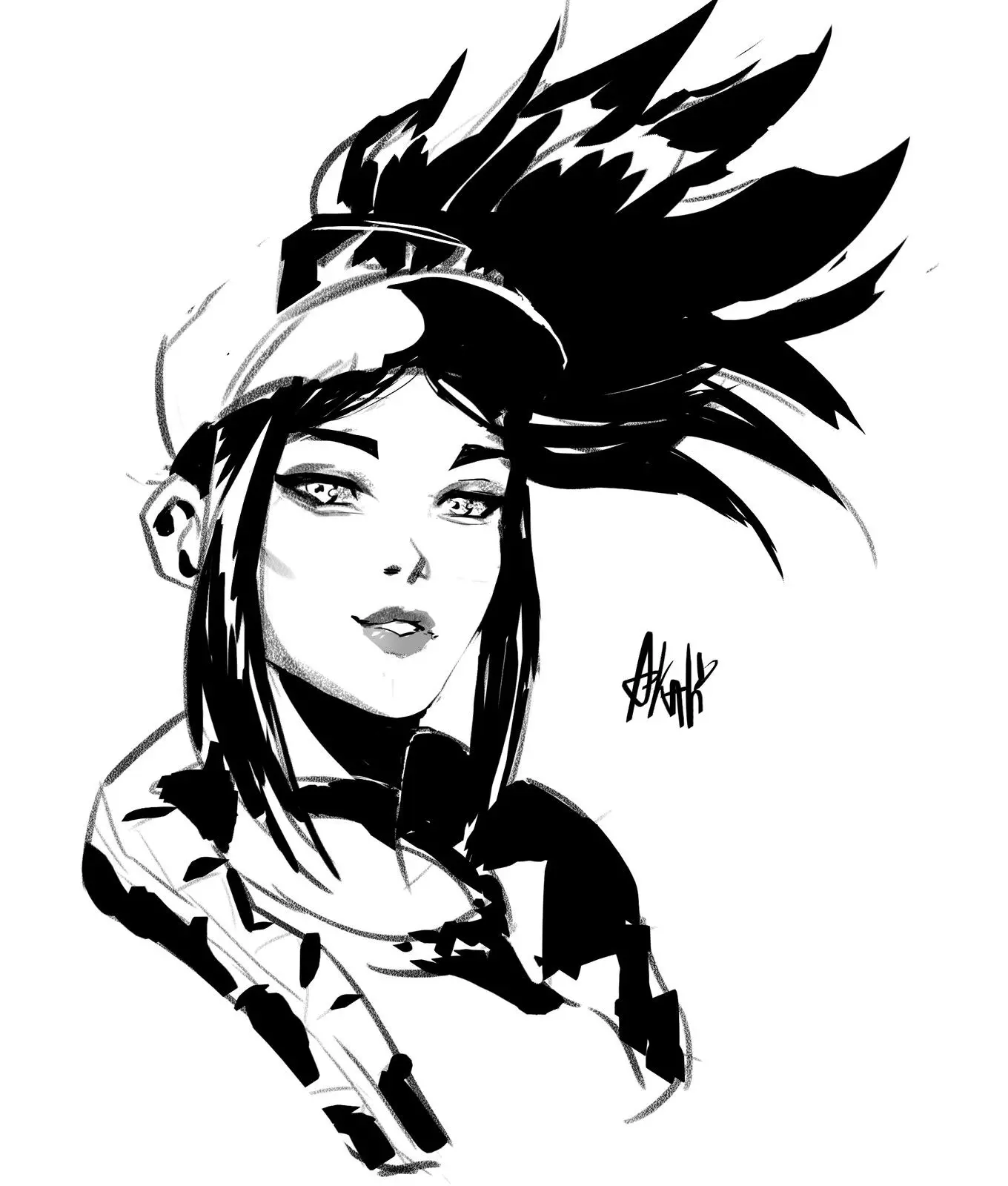 

LOL Akali The Rogue Assassin Vinyl Decals for Car Stickers Hood Laptop Window Wall-decor Computer-case Cool and Creative