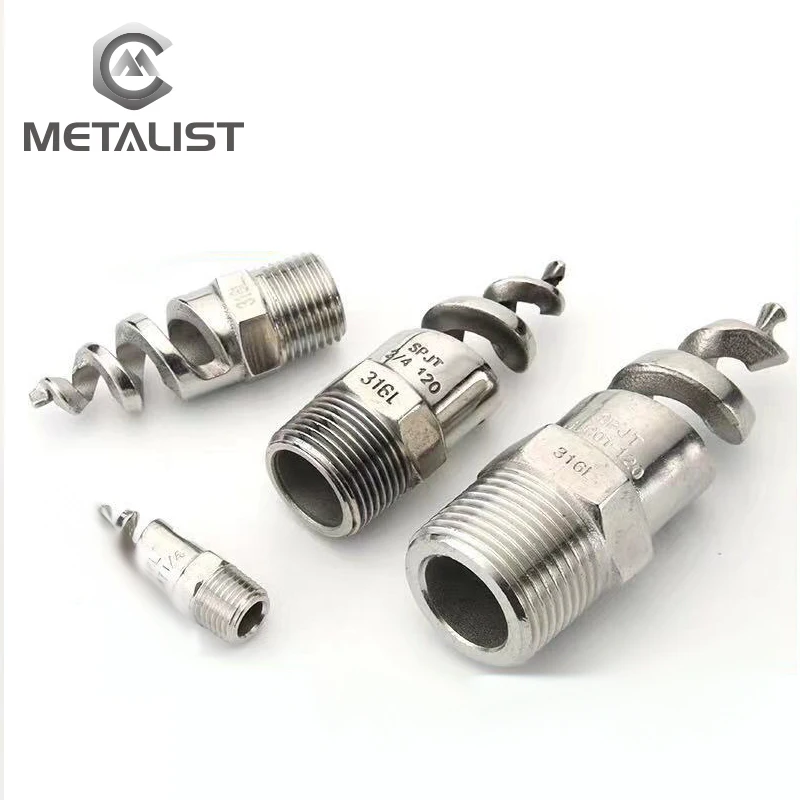 METALIST DN8-DN25 316L Spiral Jet Nozzle Industrial Spray Dust Remove Full Cone for Garden | Обустройство дома