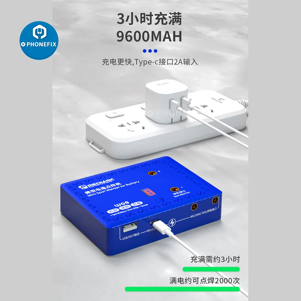 mechanic w08 short killer circuit detector portable 5v spot welding machine mobile phone battery spot welder power bank supply free global shipping