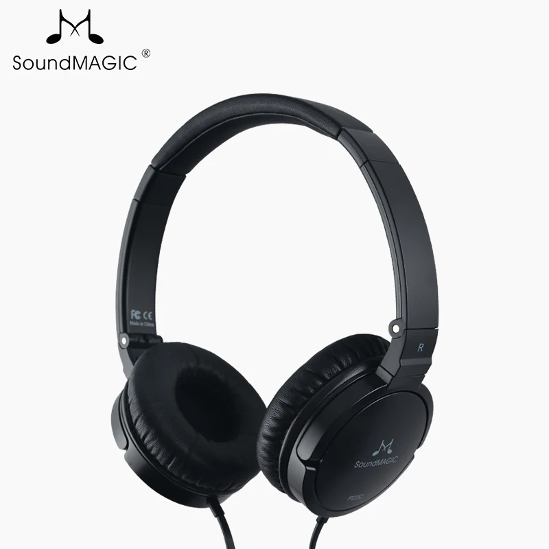 SoundMAGIC P22C портативные наушники с 3,5 мм штекером универсальные элементы управления смартфоном и микрофон гарнитура для мобильных планшетных ПК и т. Д - Цвет: P22C black