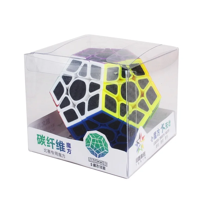 Yuxin Megaminxcube наклейки из углеродного волокна Cubo Magico Professional Развивающие игрушки для