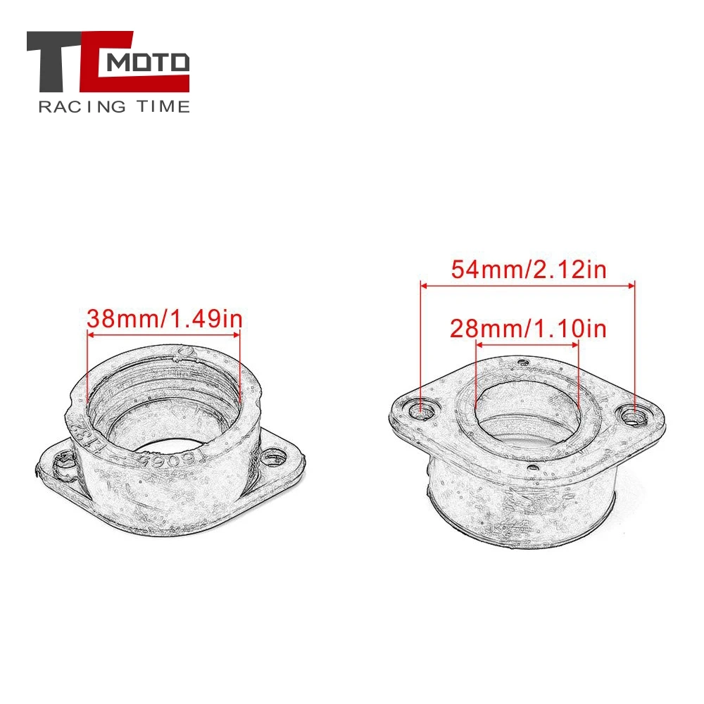 Адаптер интерфейса карбюратора мотоцикла TCMOTO 4 шт. впускной коллектор для Kawasaki