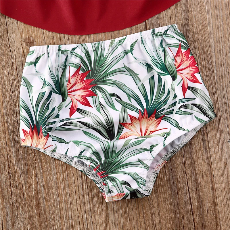 Комплект из 2 предметов купальный костюм для малышей летний комплект бикини