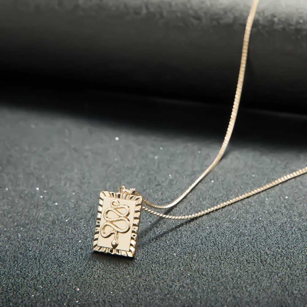 Новинка 2020 модные ювелирные изделия Золотая змея Большая подвеска фирменное