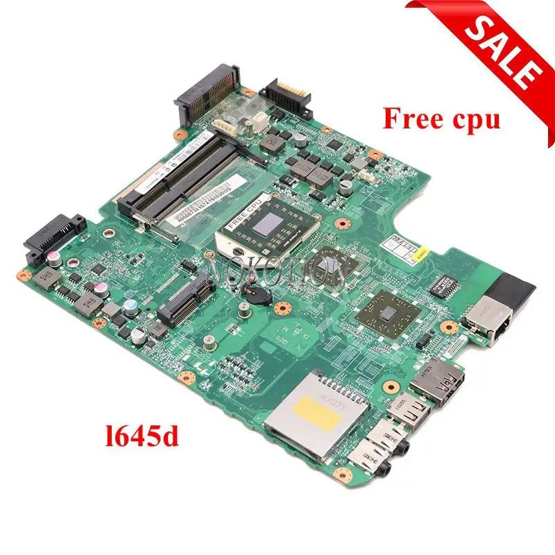 

NOKOTION Laptop Motherboard For Toshiba Satellite L645D DDR3 A000073410 31TE3MB0040 DA0TE3MB6C0 Mainboard Socket S1 Free cpu