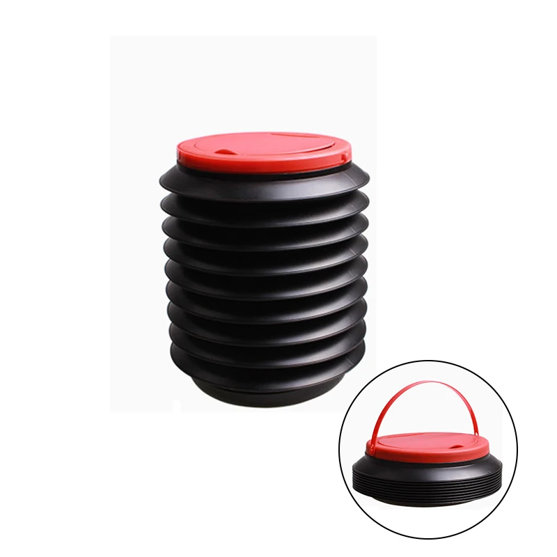 Черное многофункциональное складное ведро для хранения 4 л автомобильная