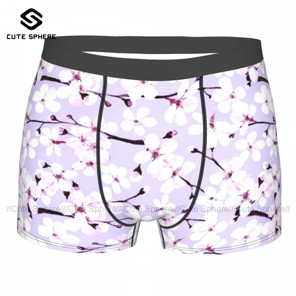 Cherry Underwear Trenky Polyester Plain Trunk Youth Pouch Printed Boxer Brief