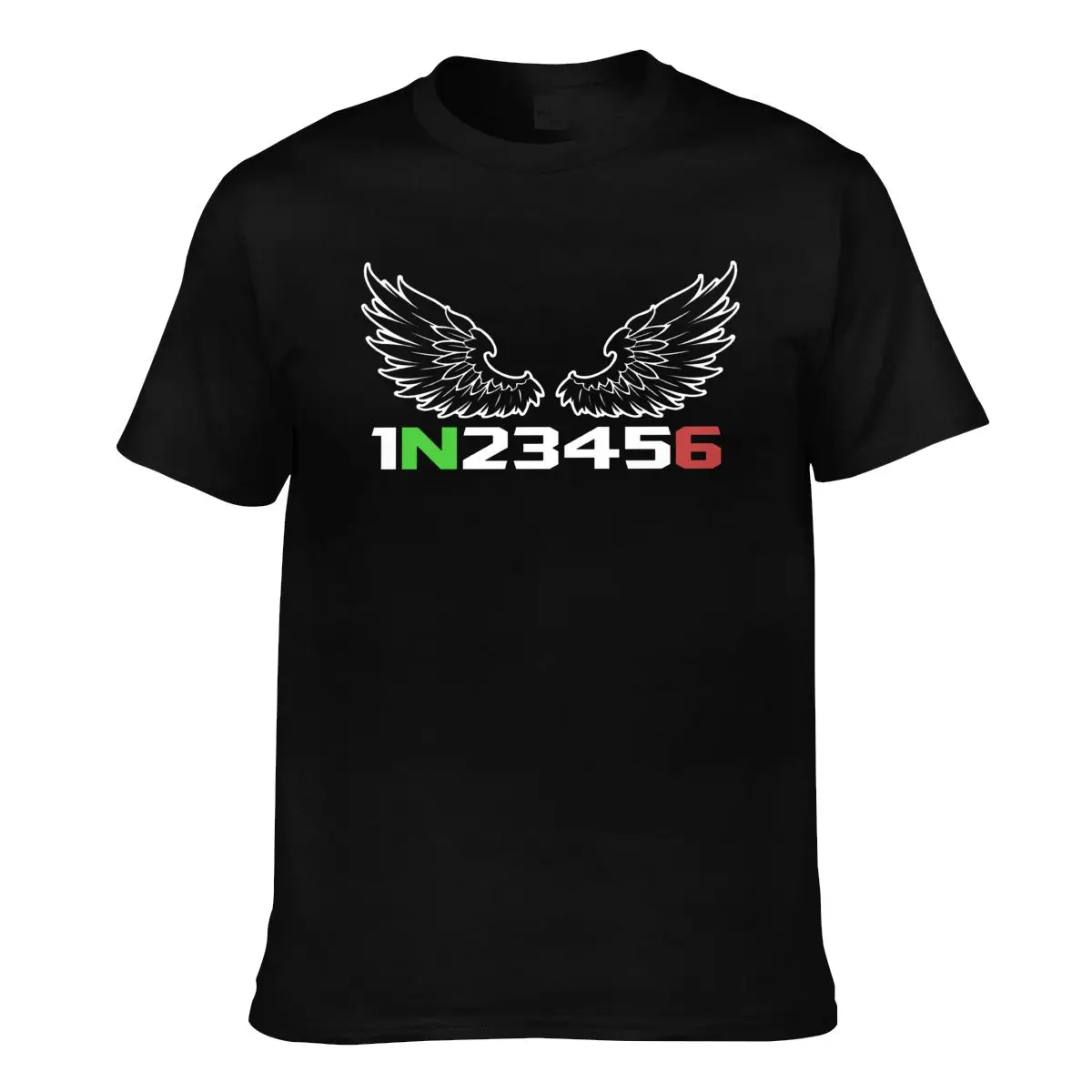 

1N23456 Angel T Shirt Motorcycle Gear Graphic 100 Percent Cotton T-Shirt Short Sleeves Cute Tee Shirt Male