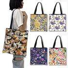 Классическая Сумка-тоут с принтом в стиле афро, Черная Женская Портативная сумка для покупок, женская сумка для путешествий, вместительная пляжная сумка для хранения, подарок