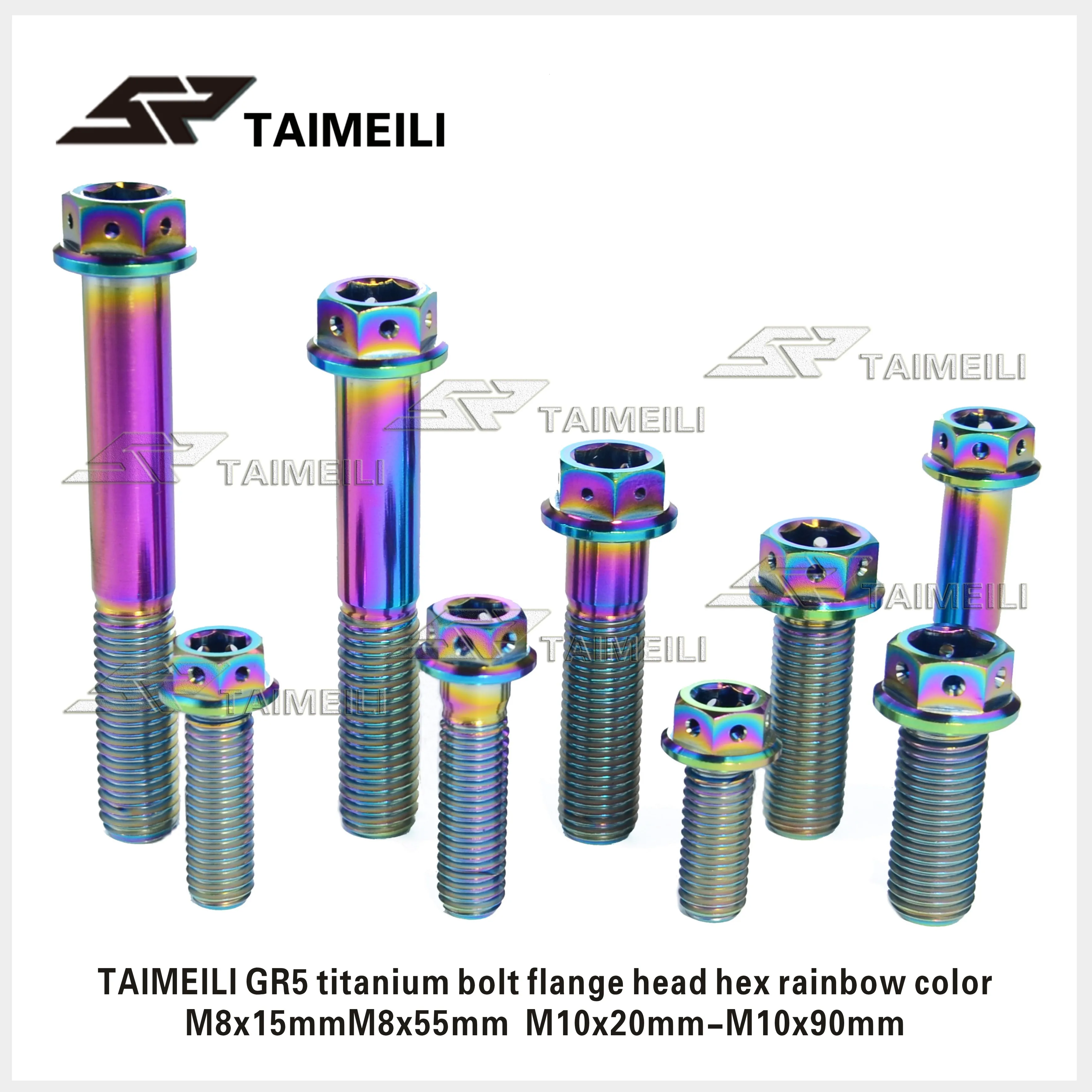 Болт из титанового сплава GR5 с фланцевой головкой внутри и снаружи Шестигранная