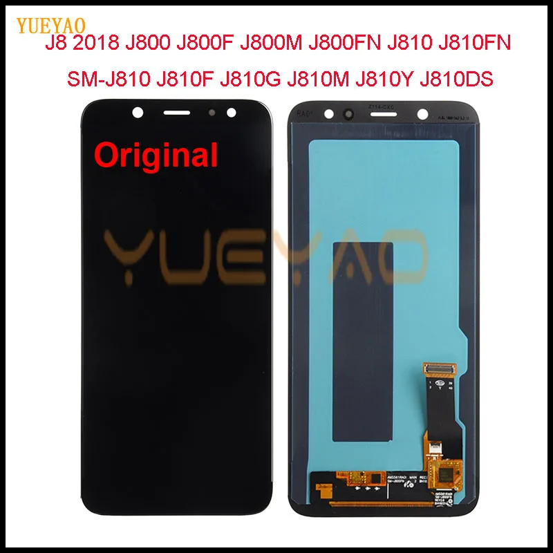Оригинальный ЖК экран J8 J800 для Samsung Galaxy 2018 J810F сенсорный дигитайзер дисплей J810