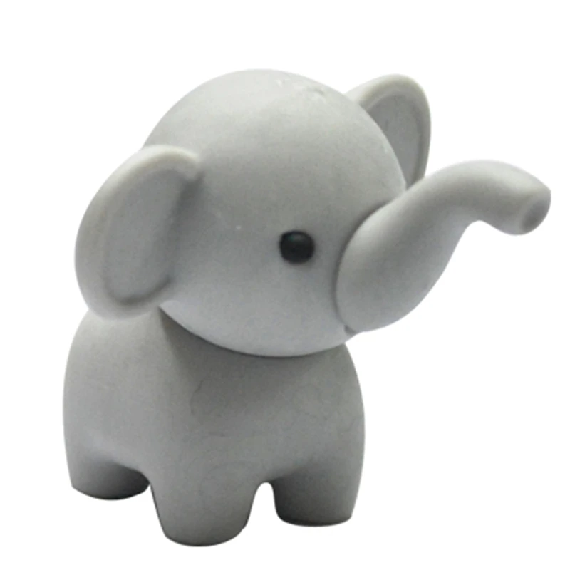 Free shipping unique animal elephant  eraser 500pcs/lot Super Good Prize for students and kids shaped eraser in the school