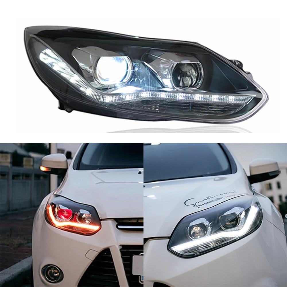 2 шт. светодиодный налобный фонарь для Ford Focus 3 головной светильник s 2012 2013 2014