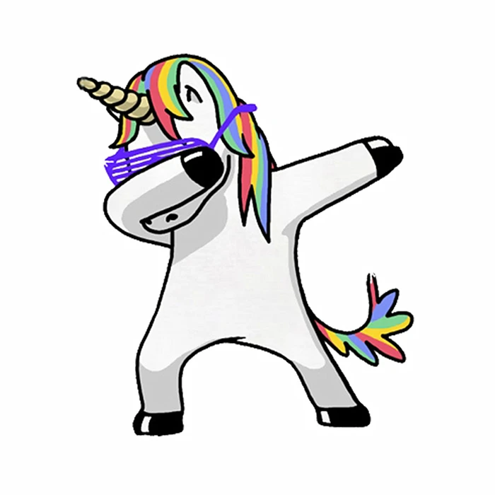 Забавные аксессуары PLAY COOL Unicorn Colt Dab для танцев внешние отражающие наклейки из ПВХ