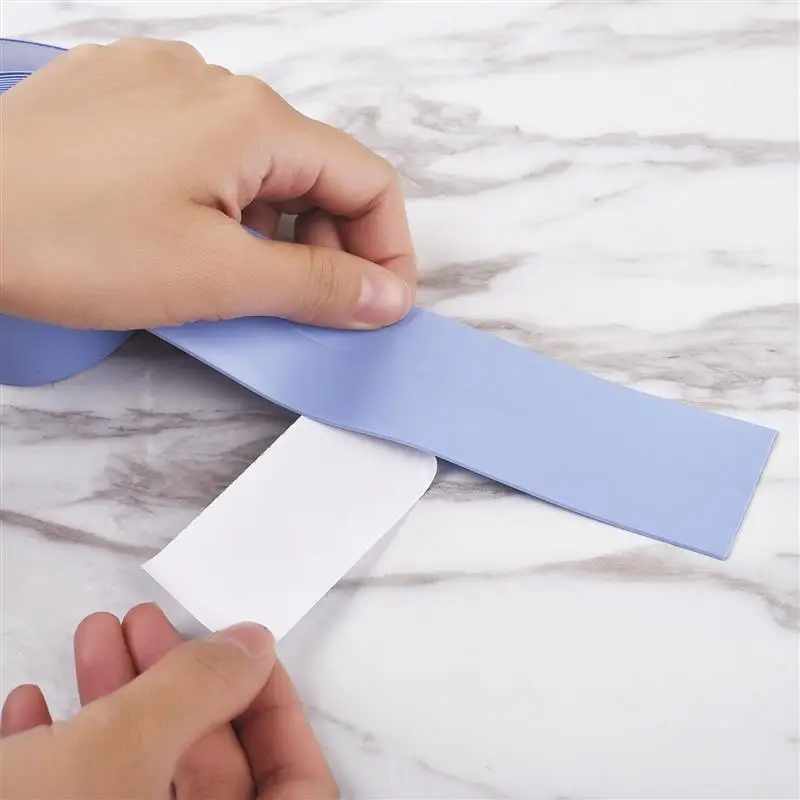 Уплотнительная лента для водонепроницаемых стен ванных комнат и кухни, белая, самоклеящаяся, из ПВХ, 2021 г.