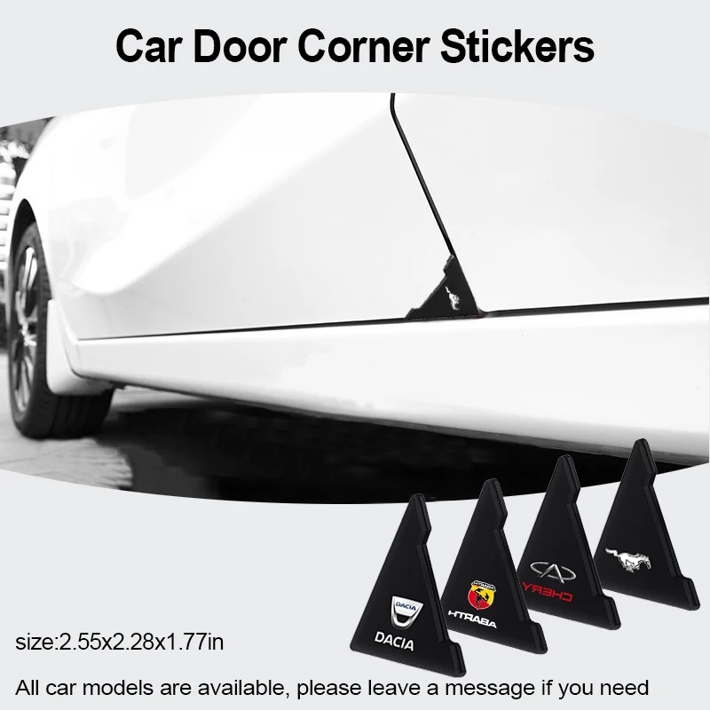 

2pcs Car Silicone Door Corner Cover Anti-collision Sticker for Umbrella Corporation Changan Holden Acura Haval Auto Accessories
