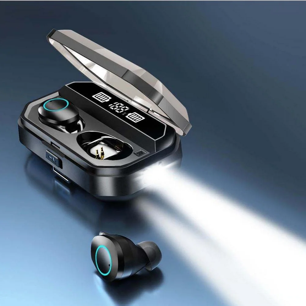 T19 цифровой дисплей мини невидимый TWS Bluetooth гарнитура с зарядным отсеком двойной