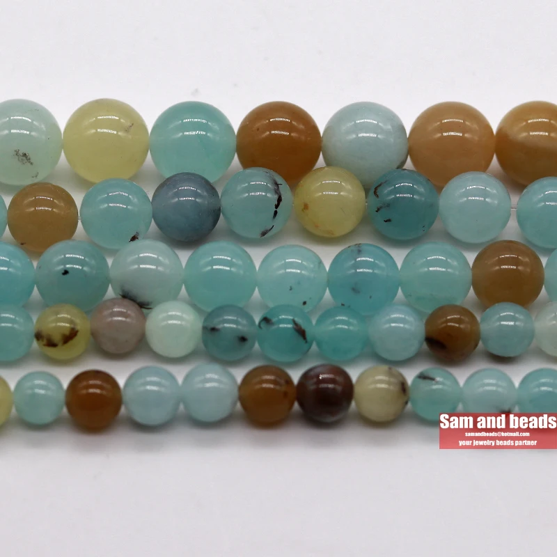 Оптовая продажа натуральный камень бразильские аквамарины анелит круглые