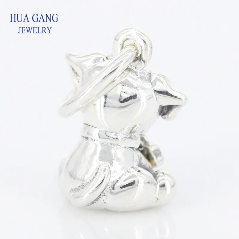 Подвеска из 100% стерлингового серебра 925 пробы с подвеской в виде Лабрадора и