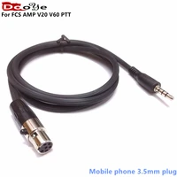 for fcs amp tactical headset v20 v60 ptt connects cable adaptor 3 5mm connector standard kn6 to mobile phone 3 5mm plug