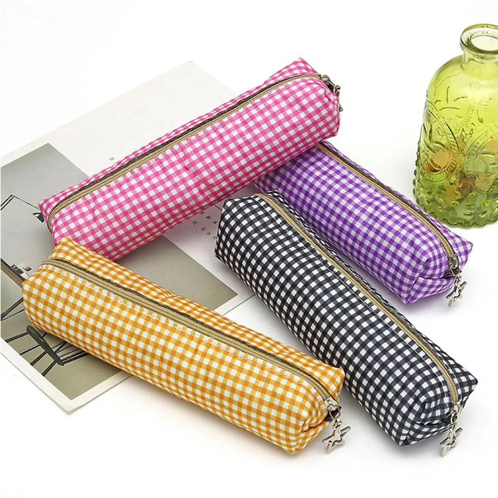 Модные клетчатые юбки карандаш с принтом чехол канцелярский для хранения на