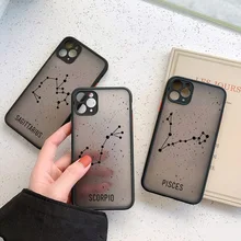Twelve constellations Phone Case For iPhone 8 7 Plus SE 2 X XR XS Max Cases For iPhone 11 12 13 Pro Max Mini Hard PC Back Cover