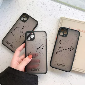 twelve constellations phone case for iphone 8 7 plus se 2 x xr xs max cases for iphone 11 12 13 pro max mini hard pc back cover free global shipping