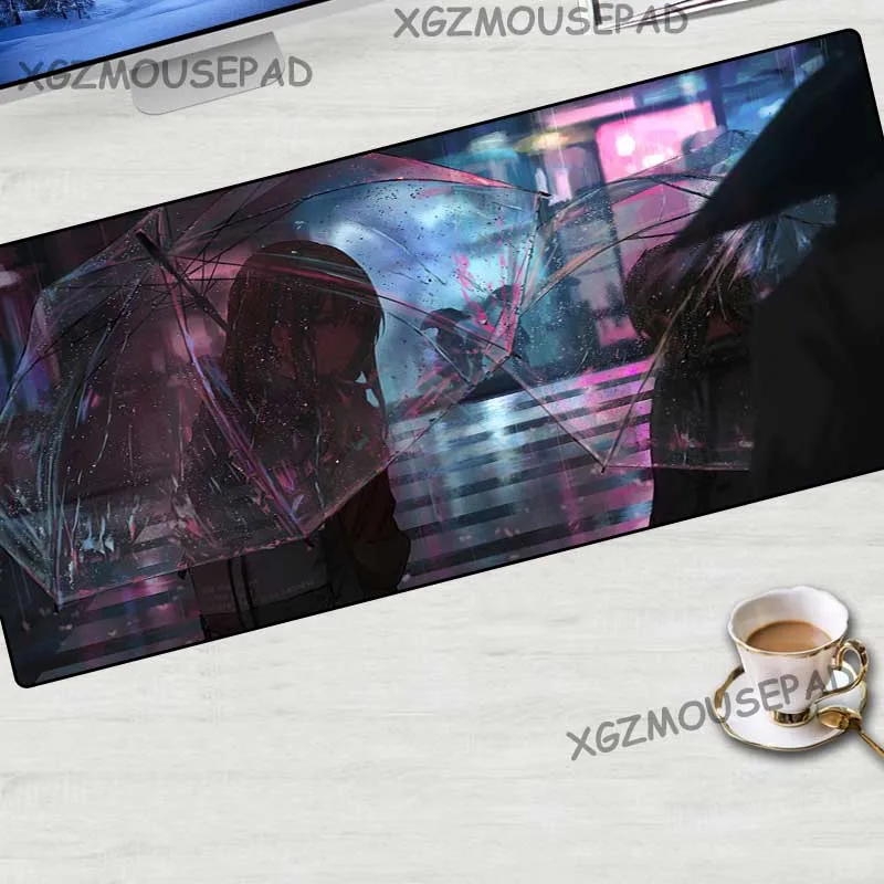 Большой коврик для мыши XGZ с аниме резиновый нескользящий стола застежкой по