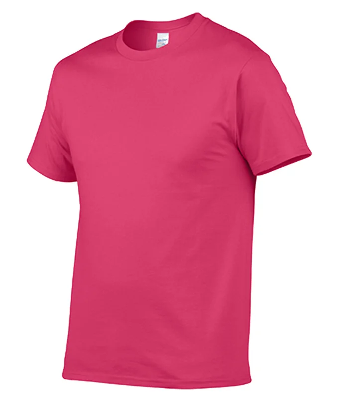 

Мужская хлопковая футболка с круглым вырезом, Черная/красная/зеленая однотонная Повседневная футболка из сукна, лето 2021