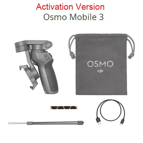 Черный Версия активации DJI Osmo Mobile 3 Combo стабилизатор 3-осевой ручной карданный стабилизатор для смартфона с интеллектуальными функциями - Цвет: Черный