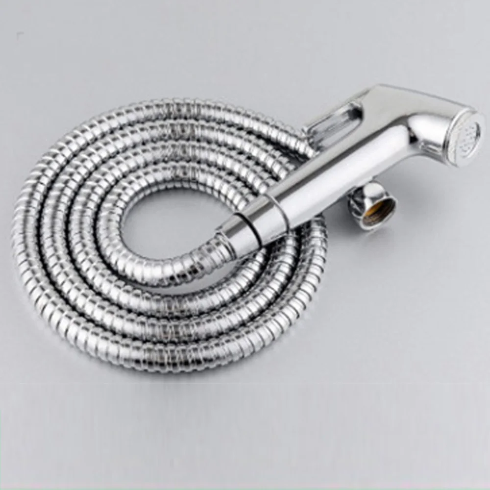 

Handheld Toilet Stool Bidet Faucet Sprayer Hand Held Toilet Spray Bidet T Valve Bathroom Self Cleaning Washing Floor