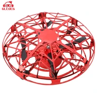 glcucgmini helicopter rc ufo dron aircraft hand sensing infrared rc quadcopter electric induction toys for children mini drone